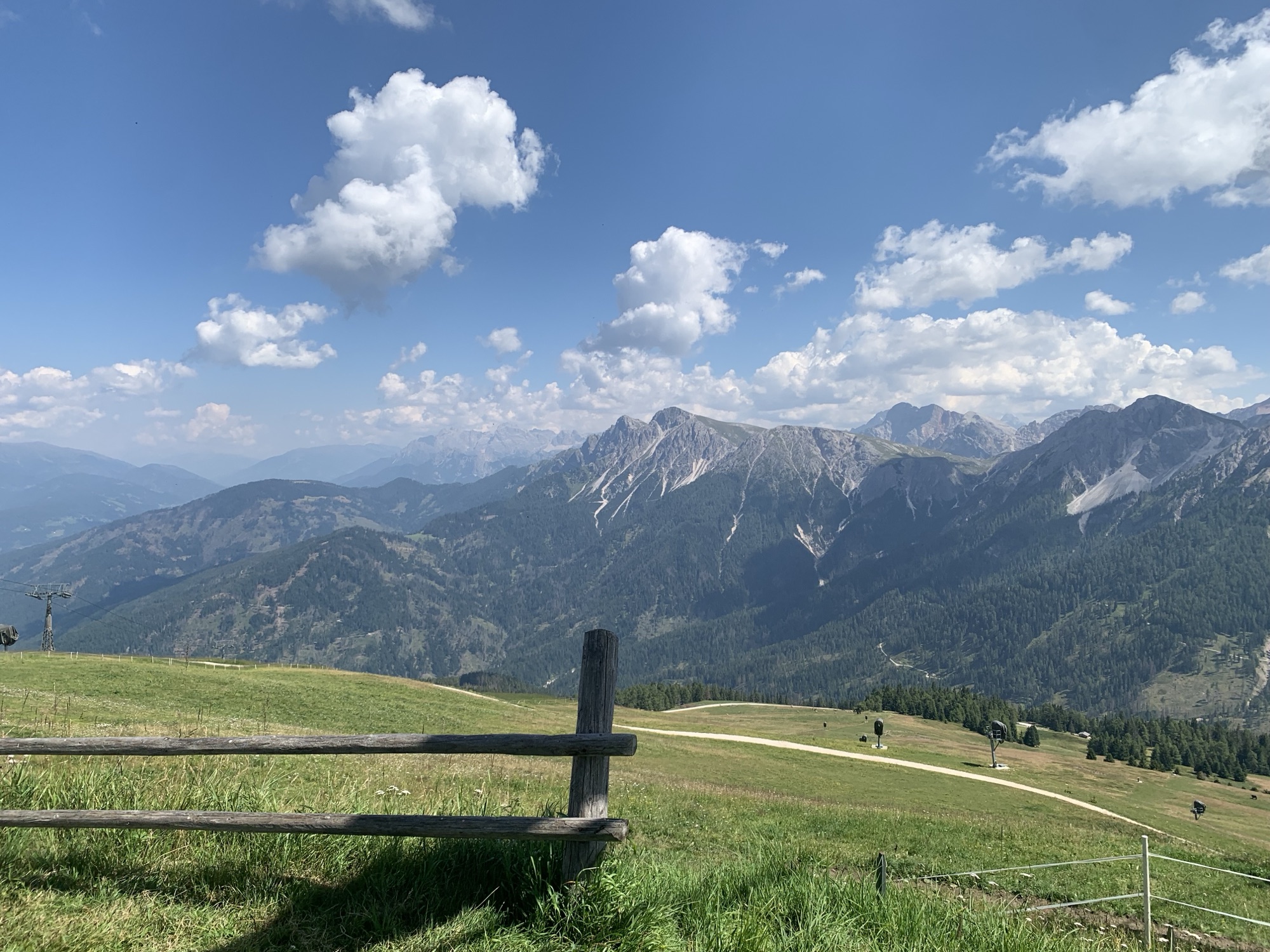 Panorama sulle Dolomiti dal Plan de Corones