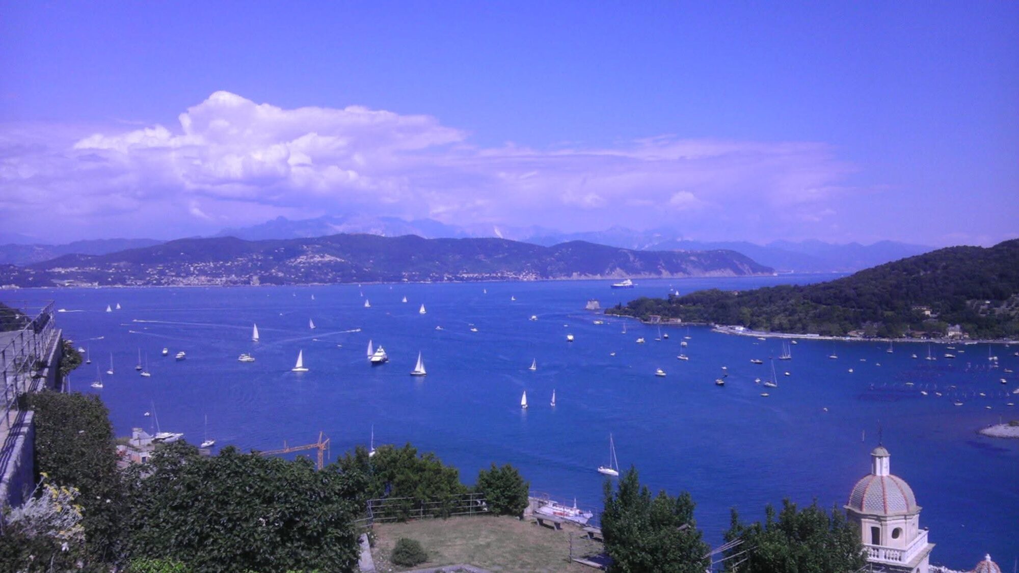 La vista sul golfo da Portovenere
